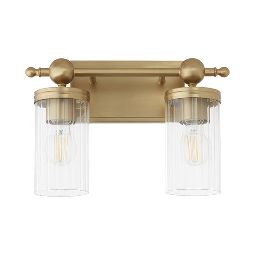 Myhouse Lighting Quorum - 560-2-80 - Two Light Vanity - Lee Boulevard - Aged Brass