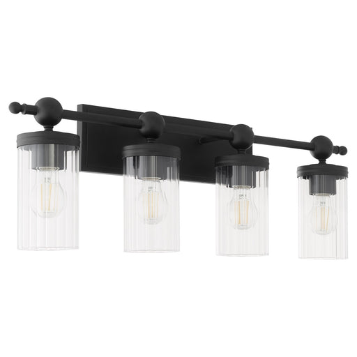 Myhouse Lighting Quorum - 560-4-59 - Four Light Vanity - Lee Boulevard - Matte Black