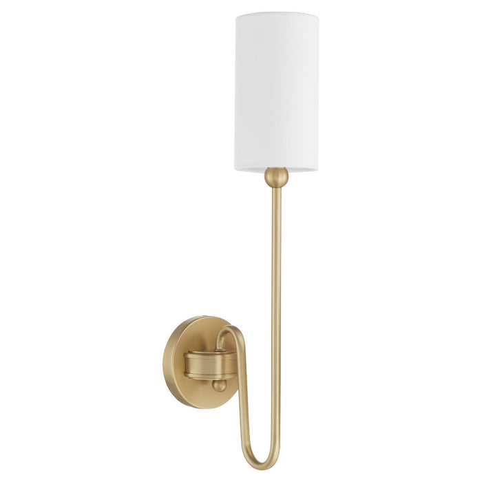 Myhouse Lighting Quorum - 597-1-80 - One Light Wall Mount - Charlotte - Aged Brass