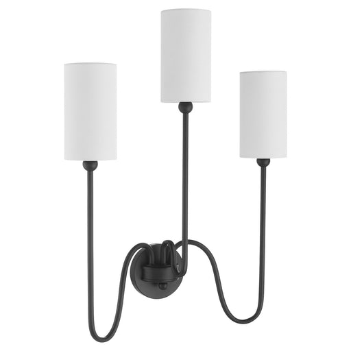 Myhouse Lighting Quorum - 597-3-59 - Three Light Wall Mount - Charlotte - Matte Black