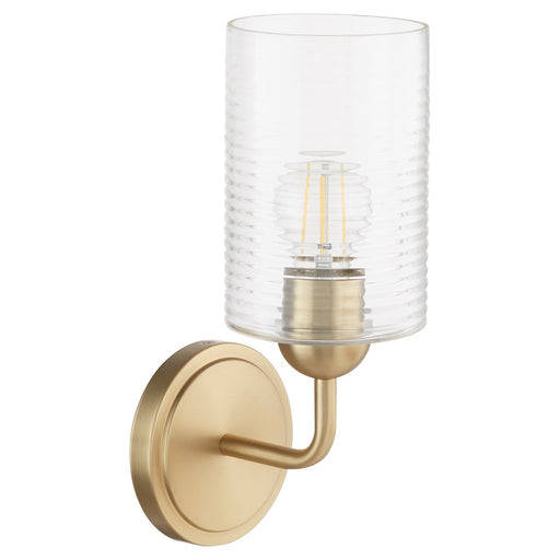 Myhouse Lighting Quorum - 598-1-80 - One Light Wall Mount - Charlotte - Aged Brass