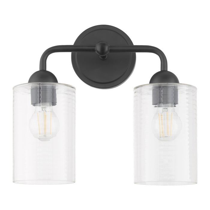 Myhouse Lighting Quorum - 598-2-59 - Two Light Vanity - Charlotte - Matte Black