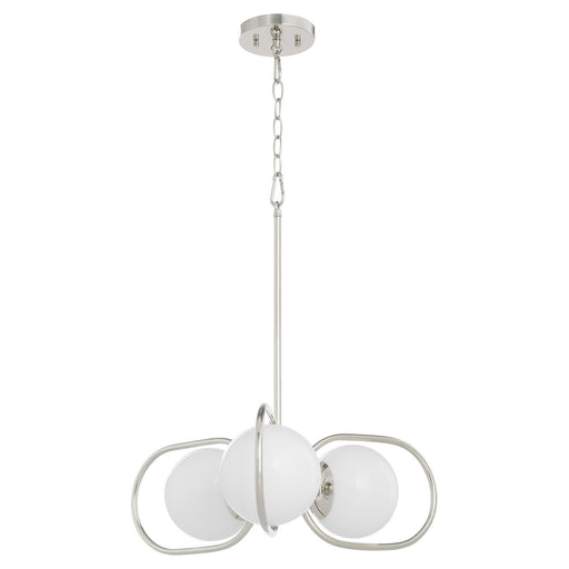 Myhouse Lighting Quorum - 6137-3-62 - Three Light Chandelier - Belmont - Polished Nickel