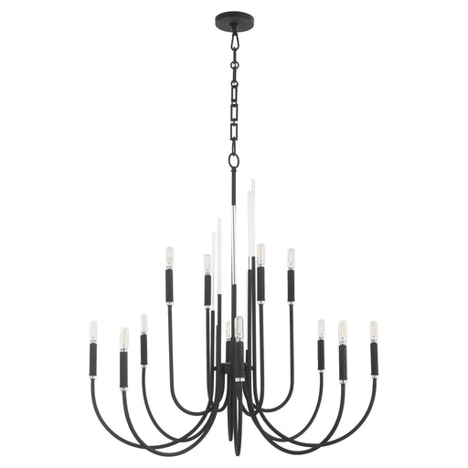 Myhouse Lighting Quorum - 6223-12-69 - 12 Light Chandelier - SUMMIT - Textured Black