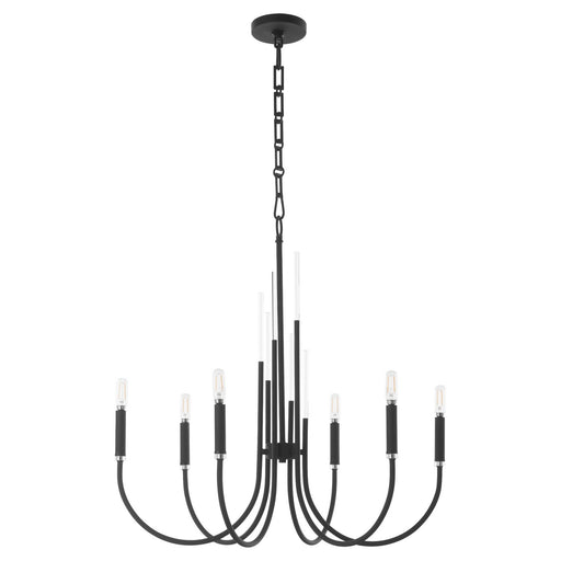 Myhouse Lighting Quorum - 6223-6-69 - Six Light Chandelier - SUMMIT - Textured Black