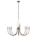 Myhouse Lighting Quorum - 6223-8-81 - Eight Light Chandelier - SUMMIT - Dark Brass