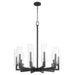 Myhouse Lighting Quorum - 6277-10-69 - Ten Light Chandelier - Harbin - Textured Black