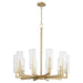 Myhouse Lighting Quorum - 6277-10-80 - Ten Light Chandelier - Harbin - Aged Brass