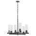 Myhouse Lighting Quorum - 641-6-59 - Six Light Chandelier - Juniper - Matte Black