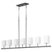 Myhouse Lighting Quorum - 647-7-59 - Seven Light Linear Chandelier - Harmony - Matte Black