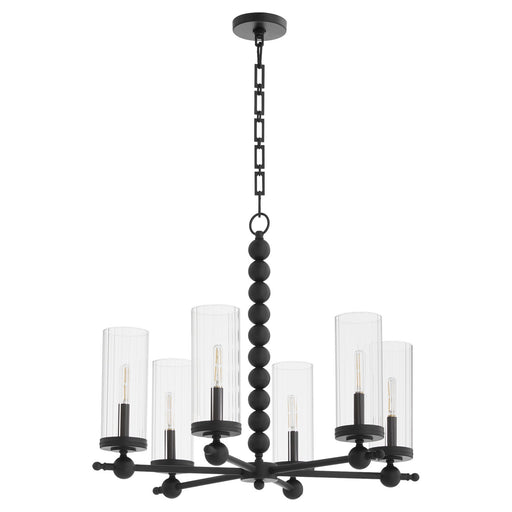 Myhouse Lighting Quorum - 660-6-59 - Six Light Chandelier - Lee Boulevard - Matte Black