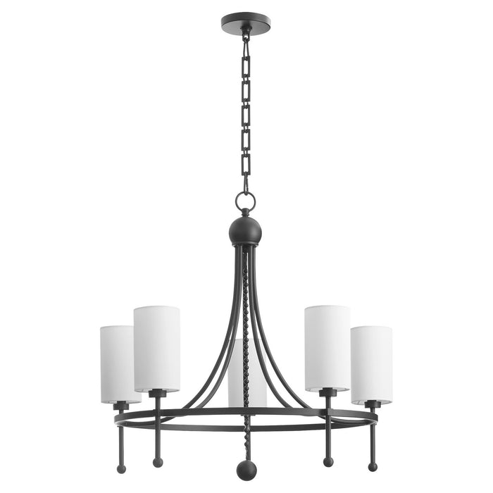 Myhouse Lighting Quorum - 664-5-59 - Five Light Chandelier - Lee Boulevard - Matte Black