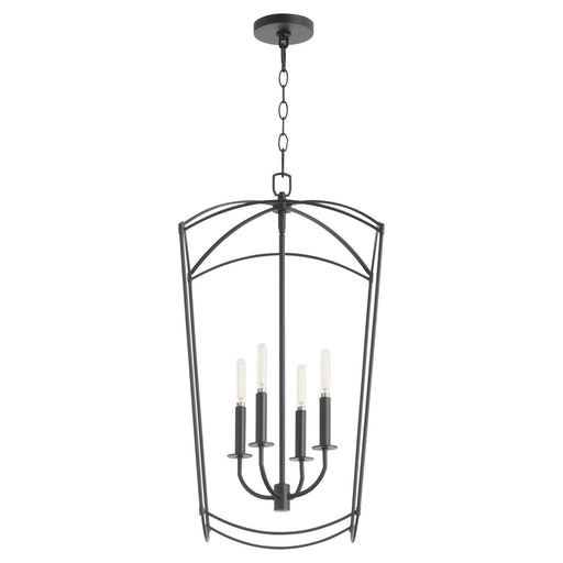 Myhouse Lighting Quorum - 6812-4-59 - Four Light Entry - Mantle - Matte Black