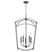 Myhouse Lighting Quorum - 6812-5-59 - Five Light Entry - Mantle - Matte Black