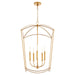 Myhouse Lighting Quorum - 6812-5-74 - Five Light Entry - Mantle - Gold Leaf