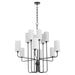 Myhouse Lighting Quorum - 698-12-59 - 12 Light Chandelier - Charlotte - Matte Black