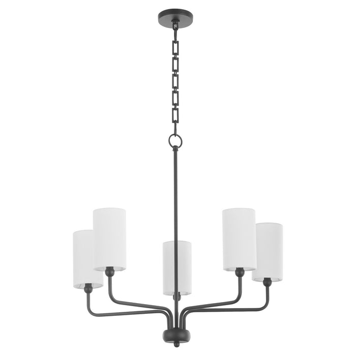 Myhouse Lighting Quorum - 698-5-59 - Five Light Chandelier - Charlotte - Matte Black