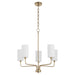 Myhouse Lighting Quorum - 698-5-80 - Five Light Chandelier - Charlotte - Aged Brass