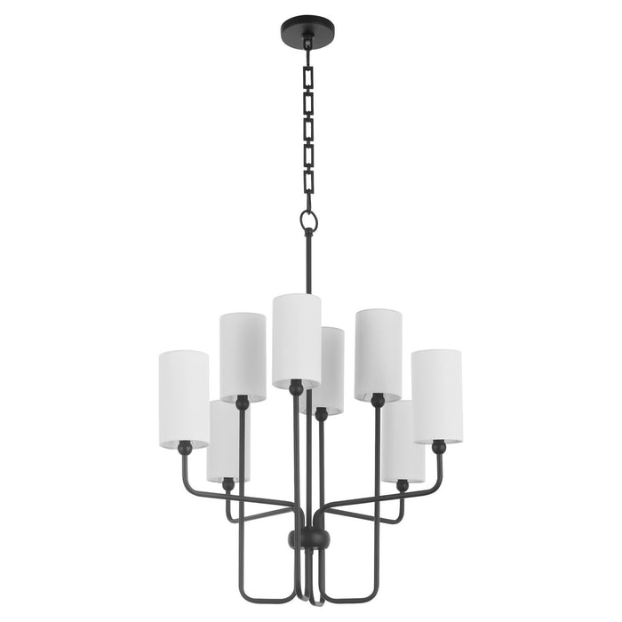 Myhouse Lighting Quorum - 698-8-59 - Eight Light Chandelier - Charlotte - Matte Black