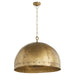 Myhouse Lighting Quorum - 85-3-75 - Three Light Pendant - Artisan Series - Artisan Brass