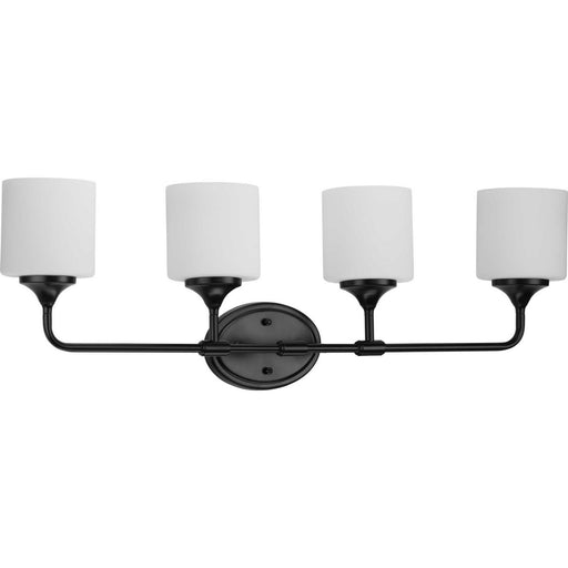 Myhouse Lighting Progress Lighting - P2804-31M - Four Light Bath - Lynzie - Matte Black