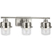 Myhouse Lighting Progress Lighting - P300424-009 - Three Light Bath - Beckner - Brushed Nickel