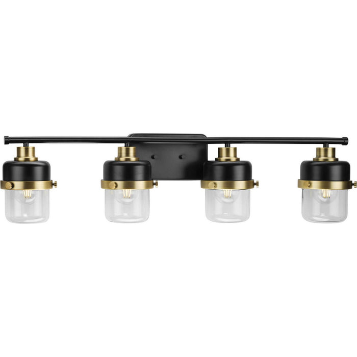 Myhouse Lighting Progress Lighting - P300425-31M - Four Light Bath - Beckner - Matte Black