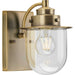 Myhouse Lighting Progress Lighting - P300434-163 - One Light Bath - Northlake - Vintage Brass