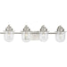 Myhouse Lighting Progress Lighting - P300437-009 - Four Light Bath - Northlake - Brushed Nickel