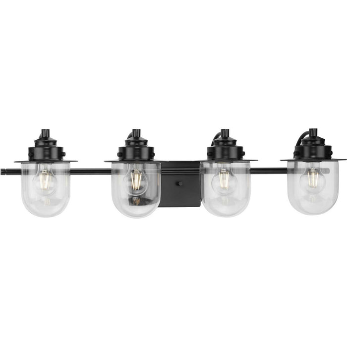 Myhouse Lighting Progress Lighting - P300437-31M - Four Light Bath - Northlake - Matte Black