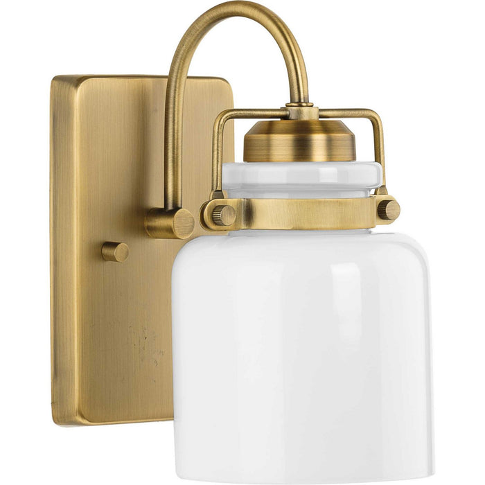 Myhouse Lighting Progress Lighting - P300438-163 - One Light Bath - Fessler - Vintage Brass