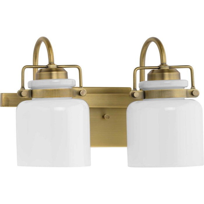 Myhouse Lighting Progress Lighting - P300439-163 - Two Light Bath - Fessler - Vintage Brass