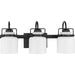 Myhouse Lighting Progress Lighting - P300440-31M - Three Light Bath - Fessler - Matte Black