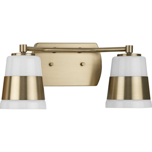 Myhouse Lighting Progress Lighting - P300443-163 - Two Light Bath - Haven - Vintage Brass