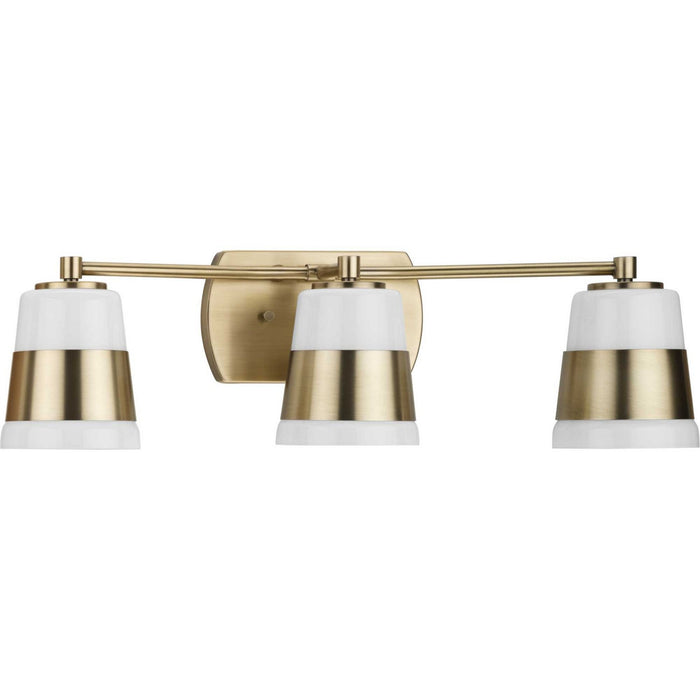 Myhouse Lighting Progress Lighting - P300444-163 - Three Light Bath - Haven - Vintage Brass