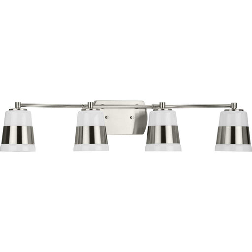 Myhouse Lighting Progress Lighting - P300445-009 - Four Light Bath - Haven - Brushed Nickel