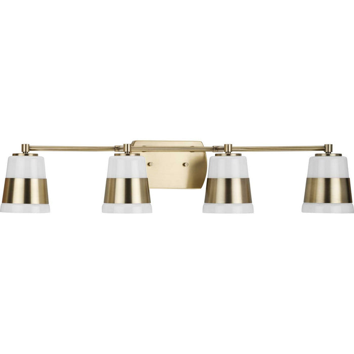 Myhouse Lighting Progress Lighting - P300445-163 - Four Light Bath - Haven - Vintage Brass