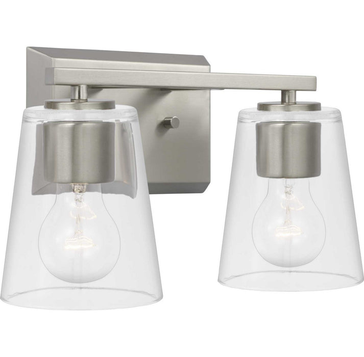 Myhouse Lighting Progress Lighting - P300458-009 - Two Light Bath - Vertex - Brushed Nickel