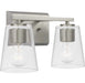 Myhouse Lighting Progress Lighting - P300458-009 - Two Light Bath - Vertex - Brushed Nickel