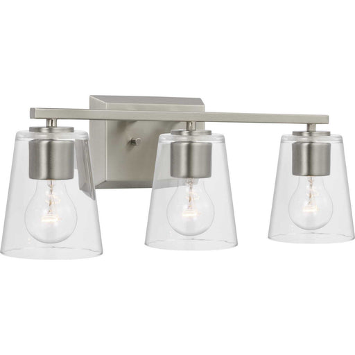 Myhouse Lighting Progress Lighting - P300459-009 - Three Light Bath - Vertex - Brushed Nickel