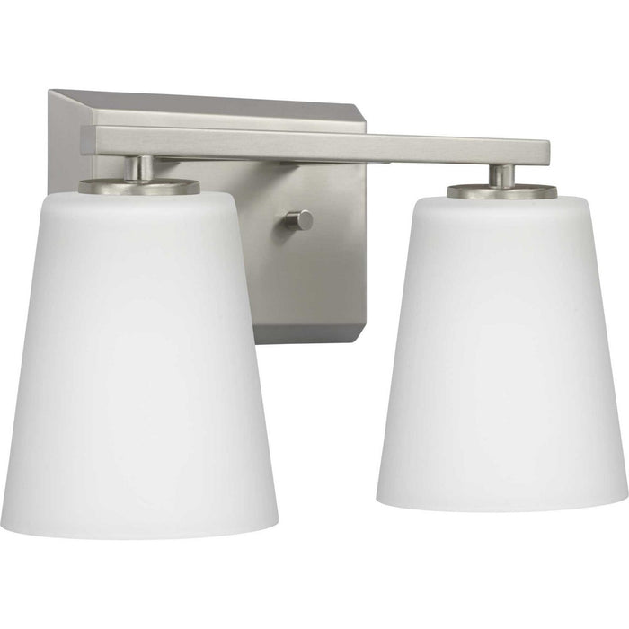 Myhouse Lighting Progress Lighting - P300462-009 - Two Light Bath - Vertex - Brushed Nickel