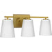 Myhouse Lighting Progress Lighting - P300463-191 - Three Light Bath - Vertex - Brushed Gold