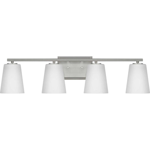 Myhouse Lighting Progress Lighting - P300464-009 - Four Light Bath - Vertex - Brushed Nickel