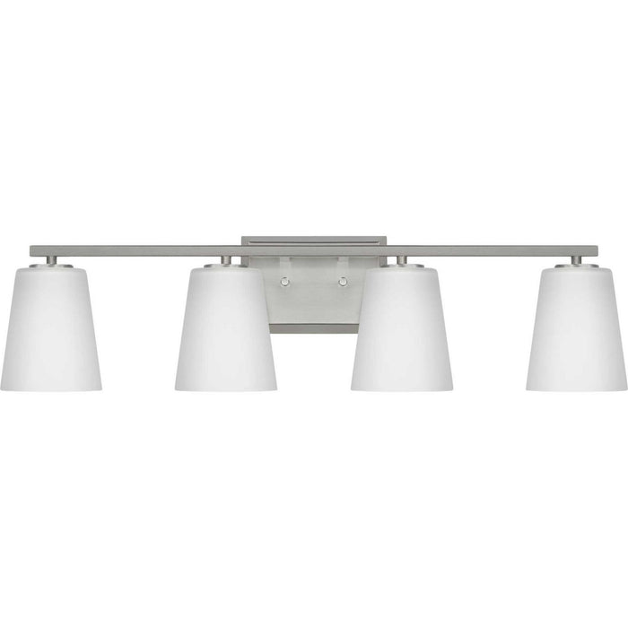 Myhouse Lighting Progress Lighting - P300464-009 - Four Light Bath - Vertex - Brushed Nickel