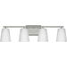 Myhouse Lighting Progress Lighting - P300464-009 - Four Light Bath - Vertex - Brushed Nickel