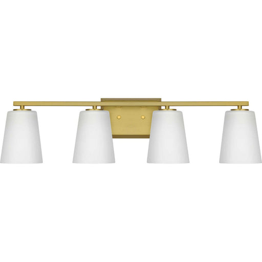 Myhouse Lighting Progress Lighting - P300464-191 - Four Light Bath - Vertex - Brushed Gold