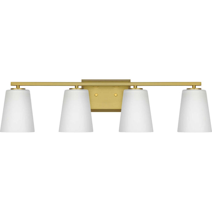 Myhouse Lighting Progress Lighting - P300464-191 - Four Light Bath - Vertex - Brushed Gold