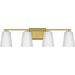 Myhouse Lighting Progress Lighting - P300464-191 - Four Light Bath - Vertex - Brushed Gold