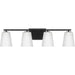 Myhouse Lighting Progress Lighting - P300464-31M - Four Light Bath - Vertex - Matte Black