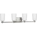 Myhouse Lighting Progress Lighting - P300468-009 - Four Light Bath - Adley - Brushed Nickel